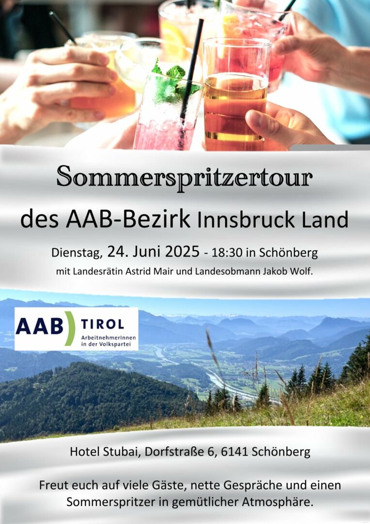 Gesprächsrunde Verkehr und Sicherheit mit anschließender AAB Sommerspritzerrunde